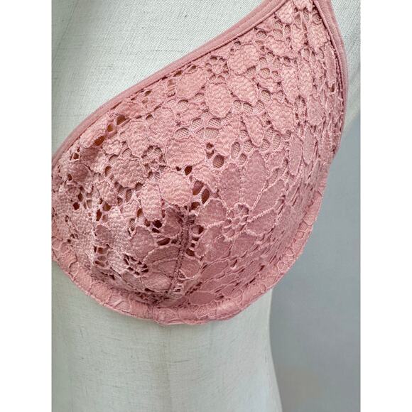 LIVELY Lace T-Shirt Bra underwire pink lace Unlined size 36B - Picture 15 of 16